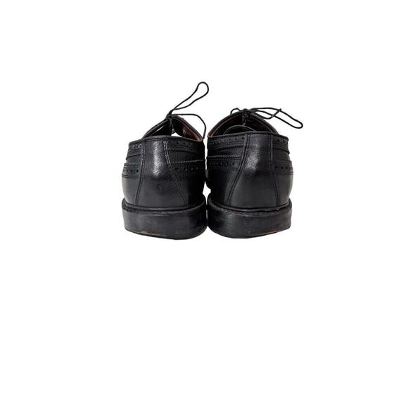Brooks Brothers Mens Pebble Grain Leather Wingtip Brogue Derby‎ Black Size 12